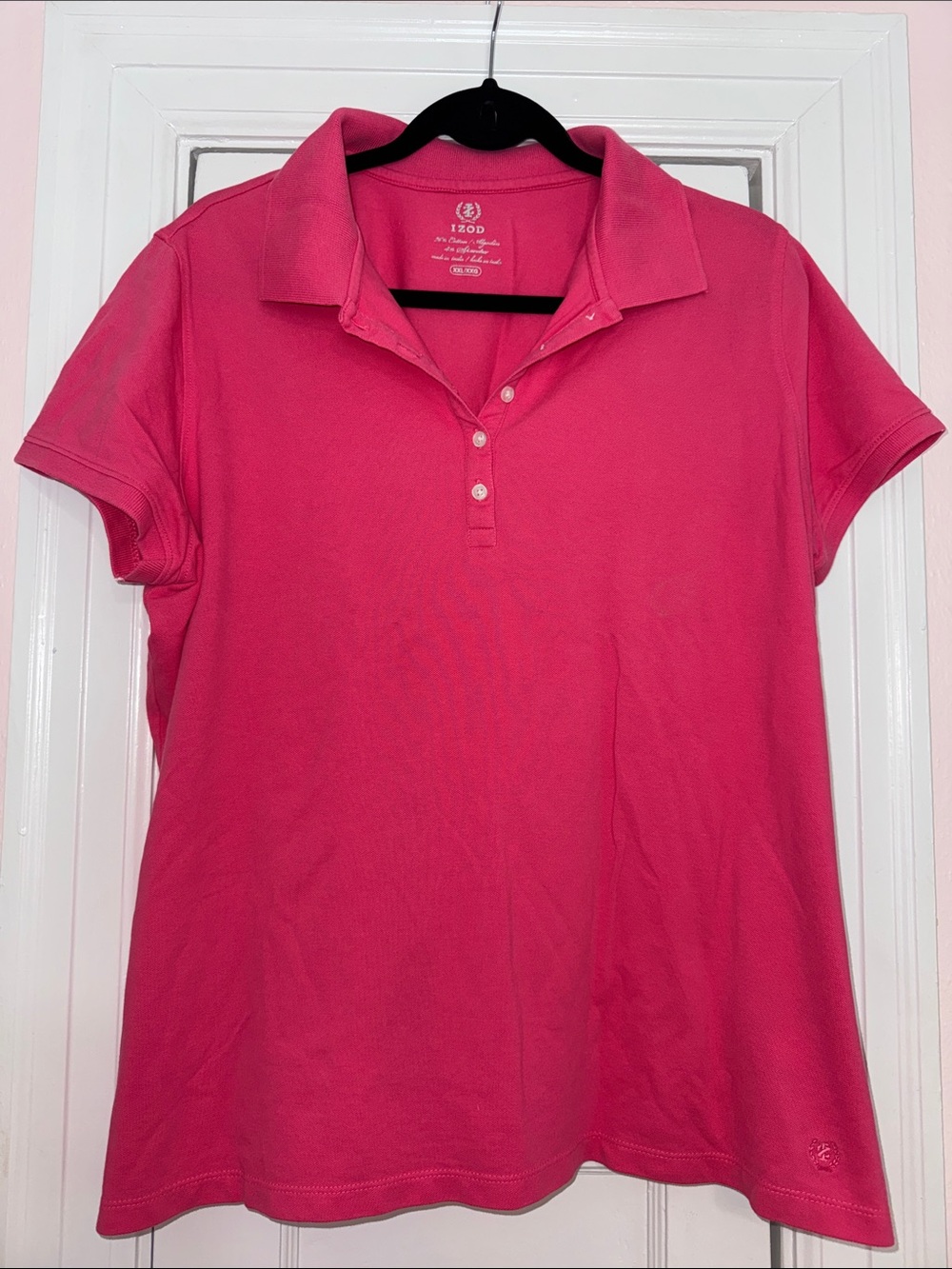 Izod Women’s Hot Pink Polo Short Sleeve